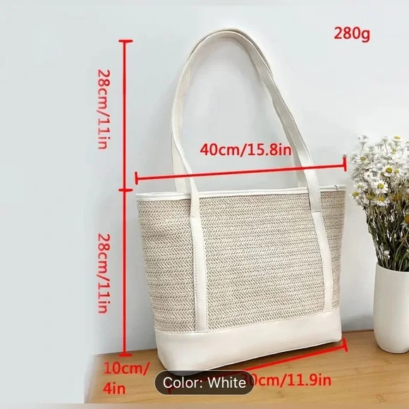 NIP Large Capacity Tote Bag - Perfect for Beach and Casual Outings - Picture 5 of 5